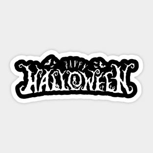 Funny Happy Halloween Slogan Gift Sticker